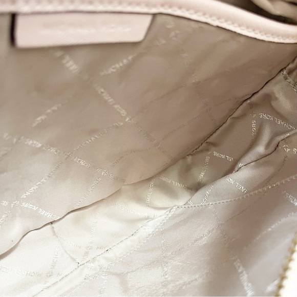 Michael Kors Pink Jet Set Large Saffiano Leather Chain Crossbody - Picture 9 of 16